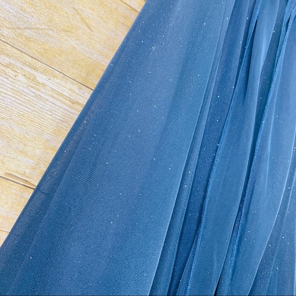 Speechless Dress Semi Formal Dark Grey Shimmer - Picture 4 of 6